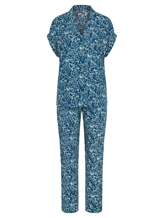 Triumph Triumph Pyjama Boyfriend 10222611 Blau Relaxed Fit