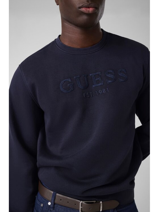 Guess Guess Mikina 184982 Světle modrá Classic Fit