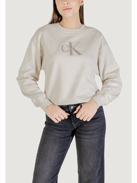 Calvin Klein Jeans Calvin Klein Jeans Felpa LS MONOLOGO FRENCH T Beige French Fit