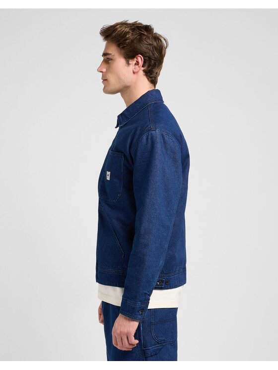 Lee Lee Kurtka przejściowa 91W LINED WW JACKET Niebieski Regular Fit