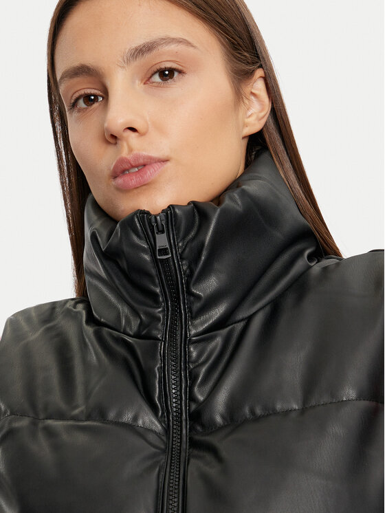 ONLY ONLY Αμάνικο Μπουφάν Elsie 15322028 Μαύρο Regular Fit