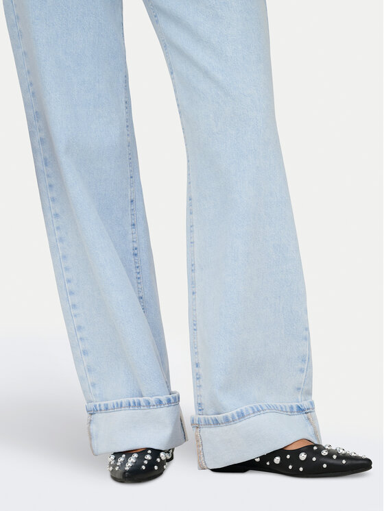 ONLY ONLY Jeansy Ella 15368955 Světle modrá Wide Leg