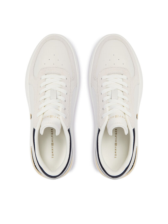Tommy Hilfiger Tommy Hilfiger Sportcipők Th Satin Platform Sneaker FW0FW09307 Ekru