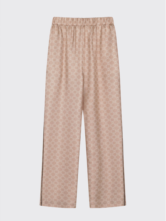 MARI PRETI MARI PRETI Pantaloni di tessuto MONOGRAM M Beige Regular Fit