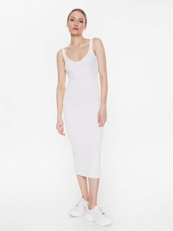 MMC Studio MMC Studio Трикотажна сукня Light Skin Кремовий Slim Fit