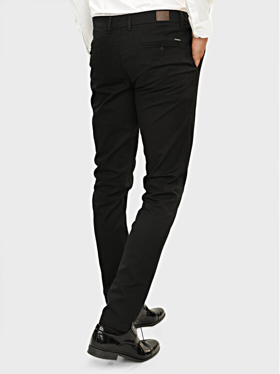 Evenemen Evenemen Chinosy Borgo Czarny Slim Fit