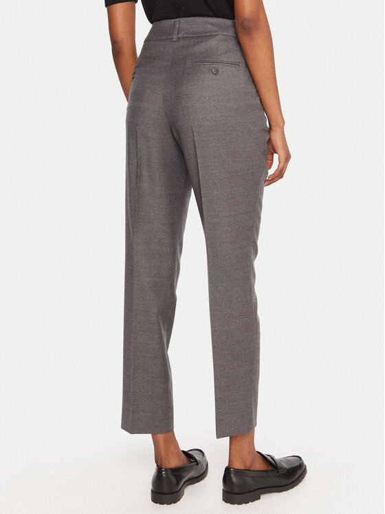 Weekend Max Mara Weekend Max Mara Pantaloni di tessuto Caldaia 2525136152 Grigio Regular Fit