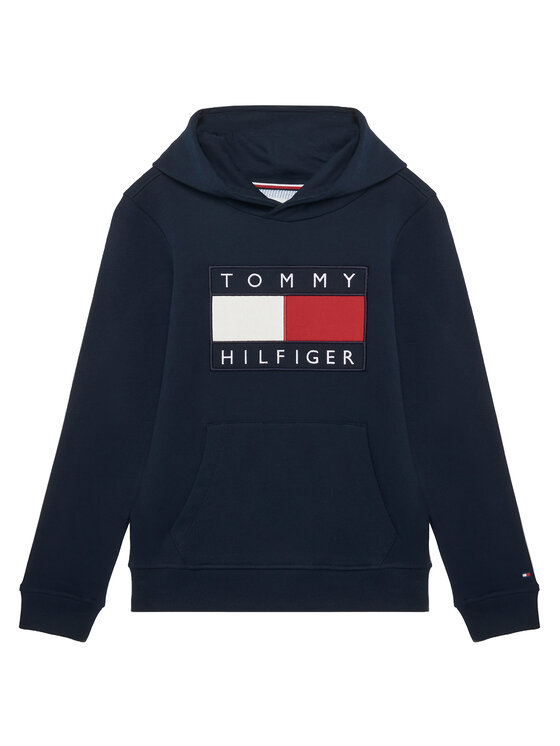 Tommy Hilfiger Tommy Hilfiger Pulóver KS0KS00707 Sötétkék Regular Fit