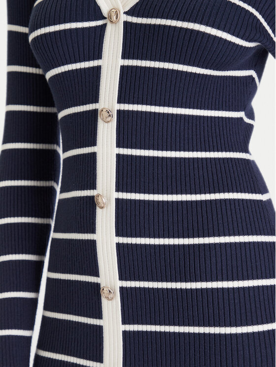 Guess Guess Pletena obleka W5YK98 Z2YK2 Mornarsko modra Slim Fit