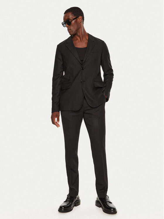 AMI PARIS AMI PARIS Sacou HBV008.WV0044 Negru Regular Fit