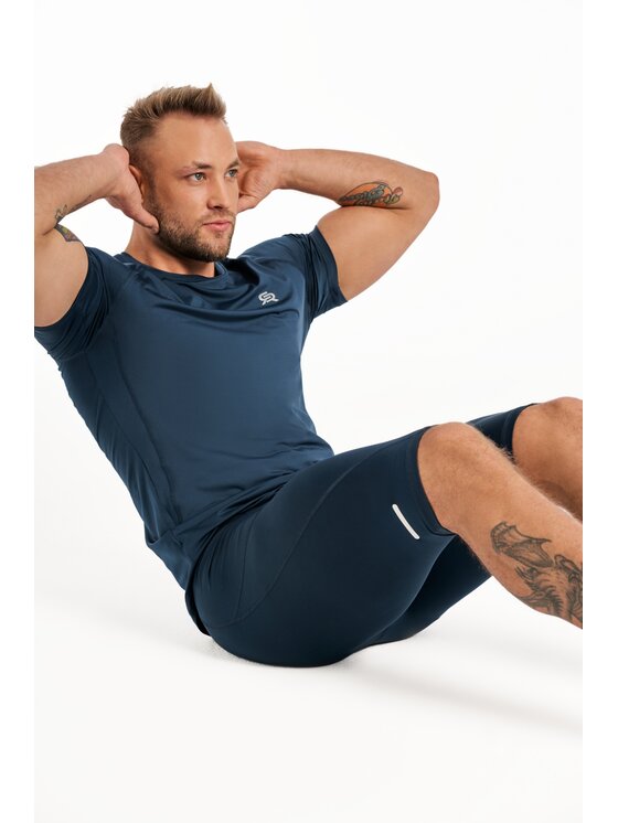 ROUGH RADICAL ROUGH RADICAL Koszulka techniczna VITAL ZIP Niebieski Slim Fit
