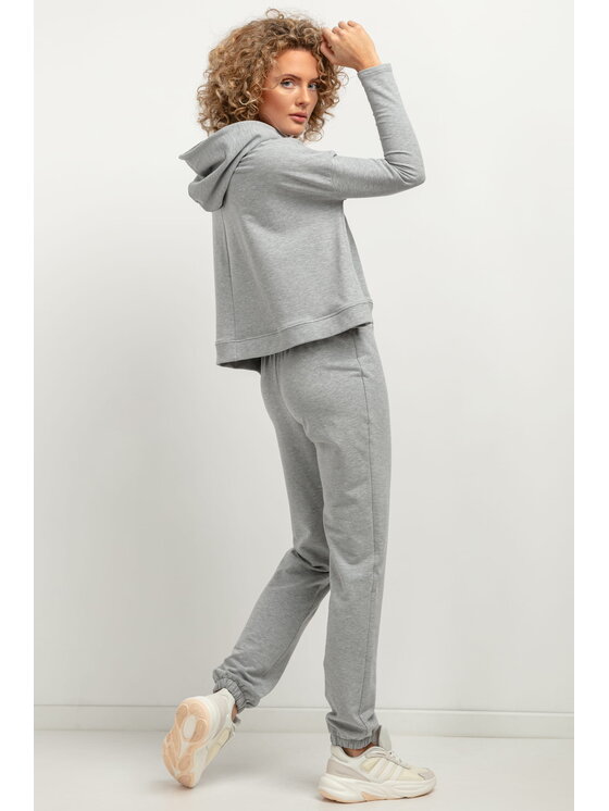 Tessita Tessita Bluza T380 Szary Loose Fit
