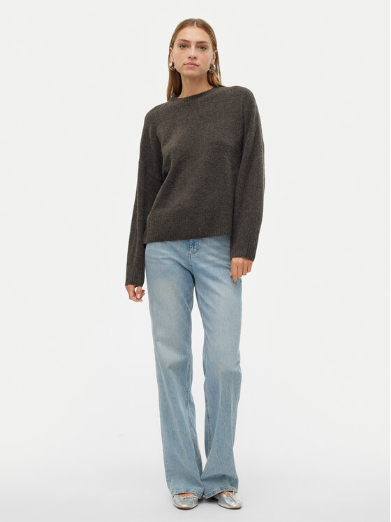 Vero Moda Vero Moda Sweter Boom 10320463 Brązowy Loose Fit