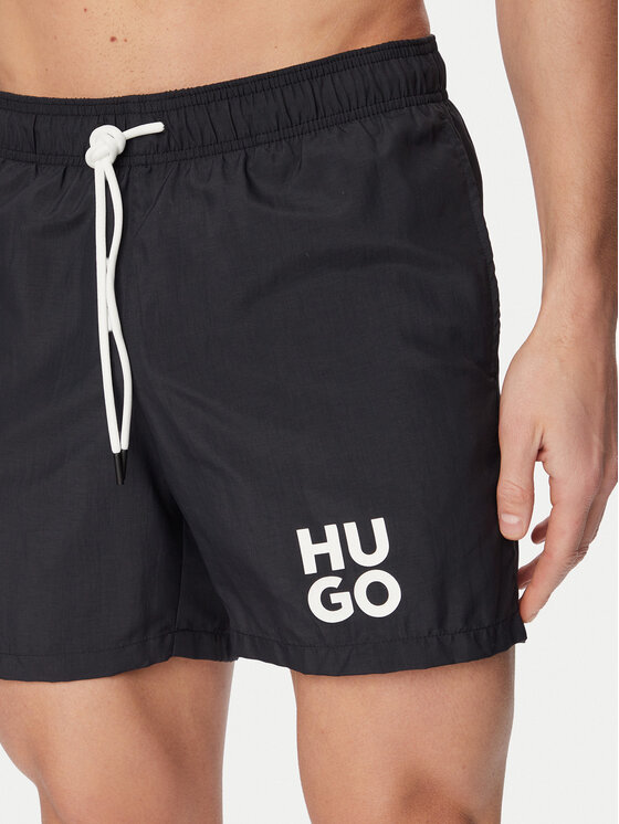 HUGO HUGO Szorty kąpielowe Paolo 50545464 Czarny Regular Fit