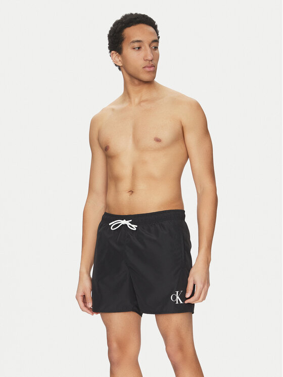 Calvin Klein Swimwear Calvin Klein Swimwear Úszónadrág KM0KM01101 Fekete Regular Fit