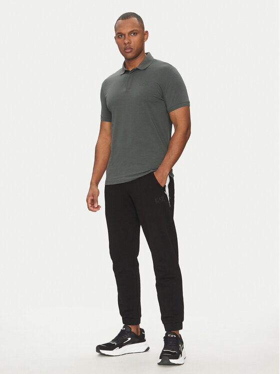 EA7 Emporio Armani EA7 Emporio Armani Polo 7M000228 AF10373 U8109 Szary Regular Fit