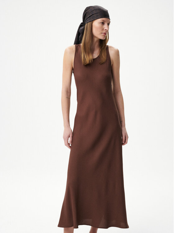 MARI PRETI MARI PRETI Abito da cocktail Ravelle Marrone Regular Fit