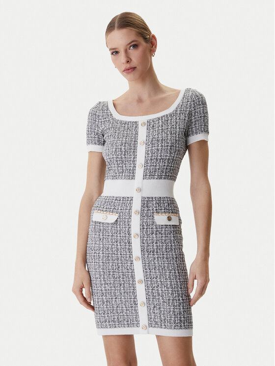 Guess Guess Rochie tricotată W6RK42 Z0361 Gri Regular Fit