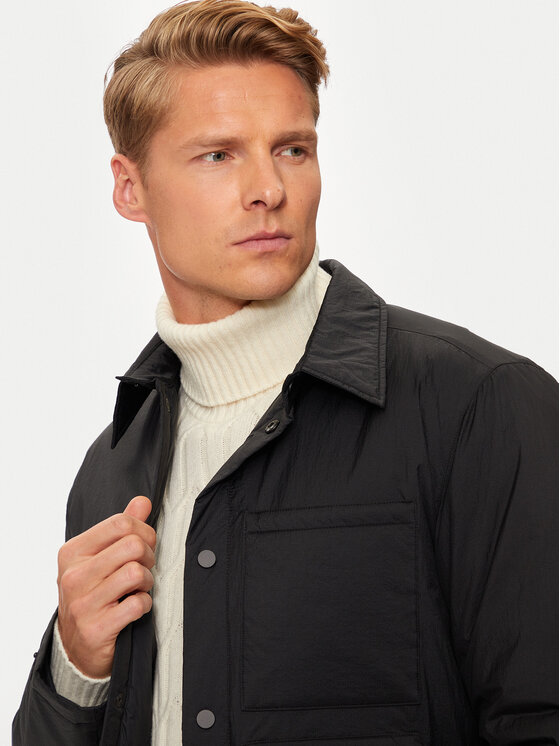 United Colors Of Benetton United Colors Of Benetton Μπουφάν μεταβατικό 2SCBUN05N Μαύρο Regular Fit