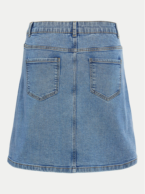 Noisy May Noisy May Spódnica jeansowa Ronnie 27032521 Niebieski Regular Fit