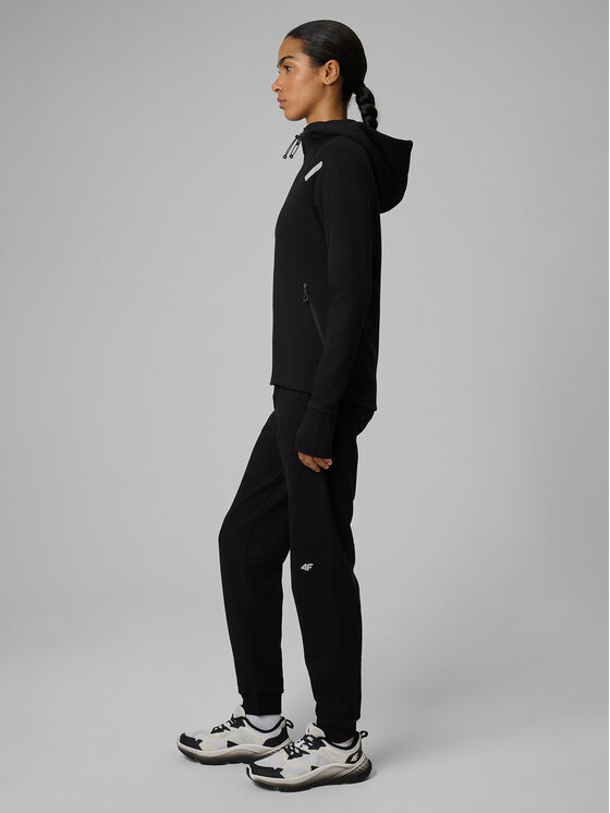 4F 4F Spodnie dresowe TREKKING Czarny Regular Fit