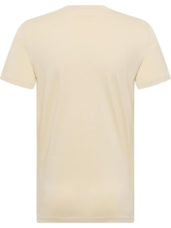 Mustang Mustang T-Shirt Style Austin Beżowy Regular Fit