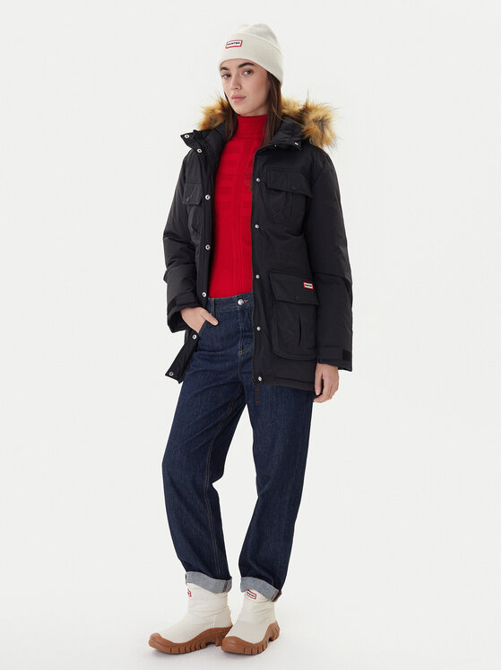 Hunter Hunter Parka Glyder HARW0014252 Nero Regular Fit
