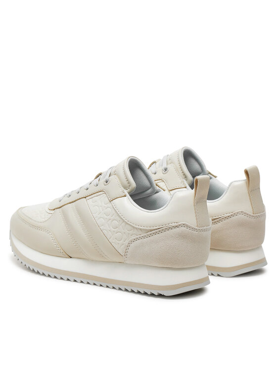 Calvin Klein Calvin Klein Αθλητικά Runner Lace Up Saff Mono HW0HW02102 Μπεζ