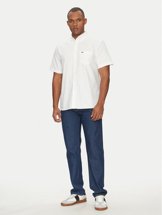Lacoste Lacoste Košile CH1917 Bílá Regular Fit