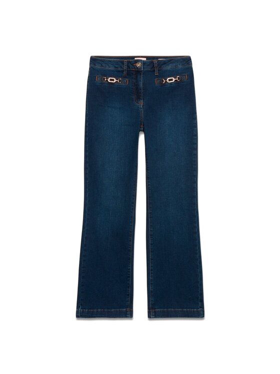 Oltre Oltre Jeansy P562R008498N034 Niebieski Flare Fit