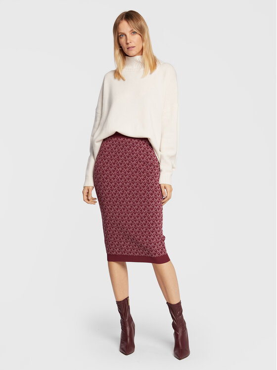 Jupe online crayon bordeaux