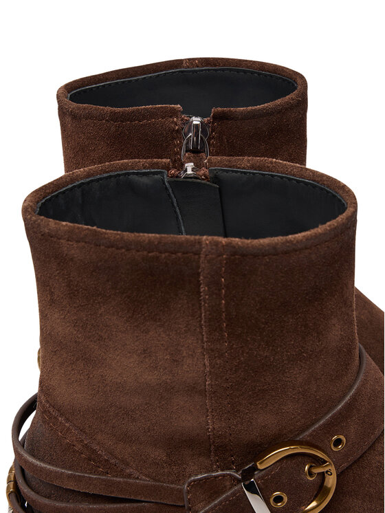 PINKO PINKO Cizme și botine cowboy Jane 07 SD0557P151 Maro închis