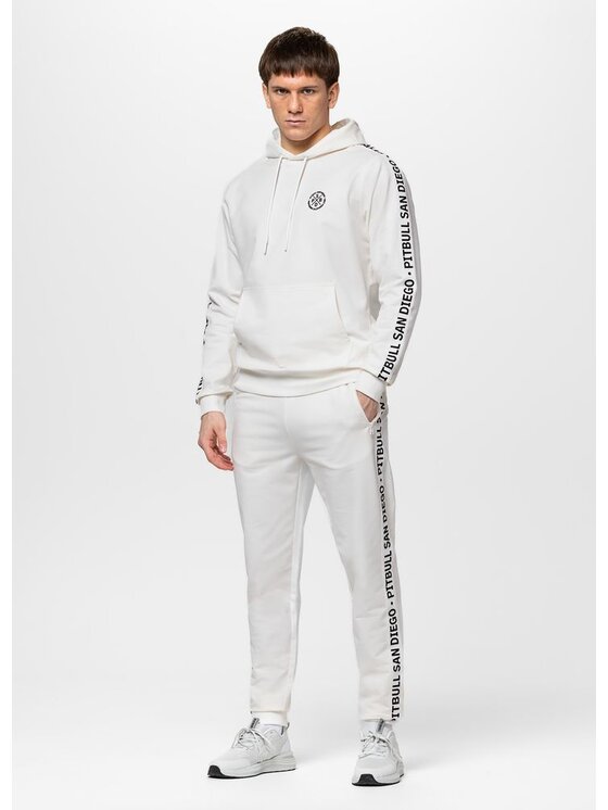 PITBULL PITBULL Bluza TAPE PARKER Biały Regular Fit