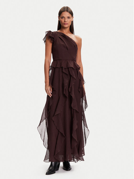 Vero Moda Vero Moda Cocktail obleka Sabrina 10343819 Rjava Regular Fit