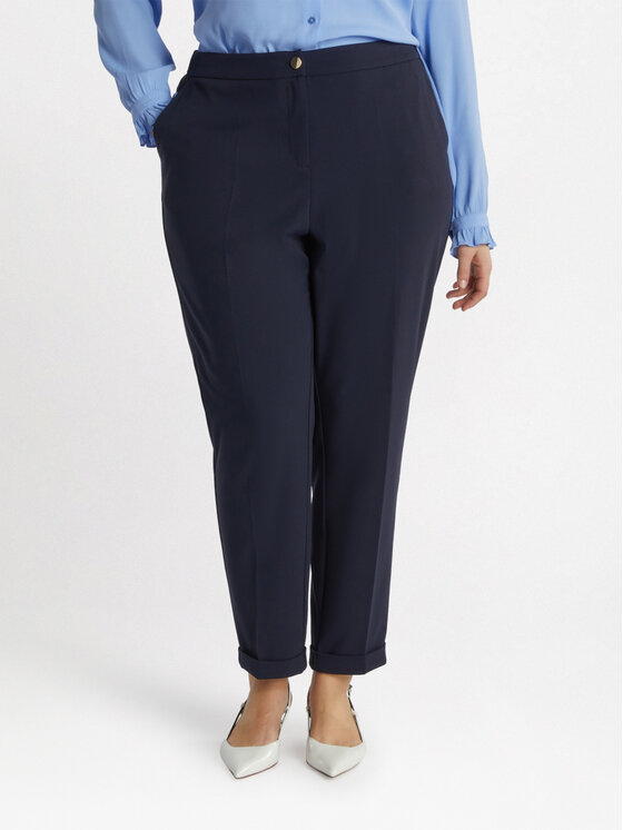 Fiorella Rubino Fiorella Rubino Pantaloni di tessuto P124L002046N034 Blu Regular Fit