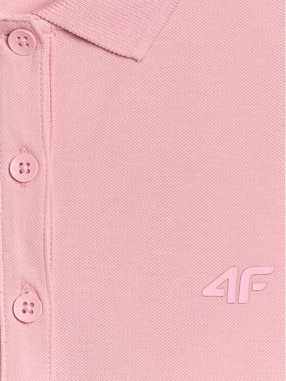 4F 4F Polo NOS Różowy jasny Slim Fit