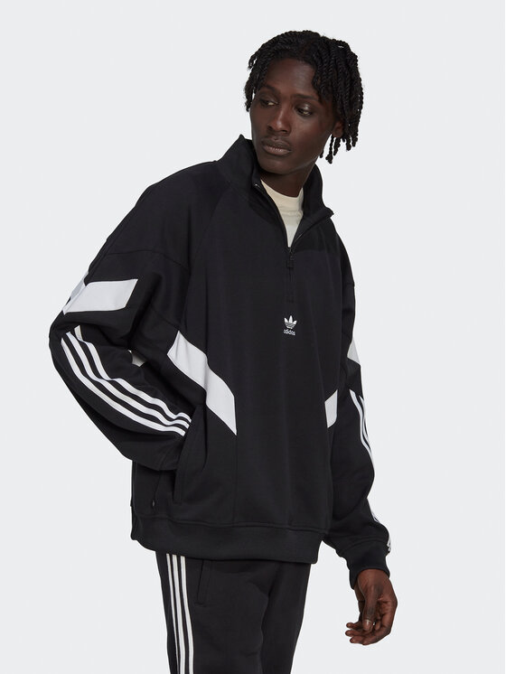 Adidas Суитшърт Adidas Rekive Half Zip Sweatshirt Hk7336 Черен Loose