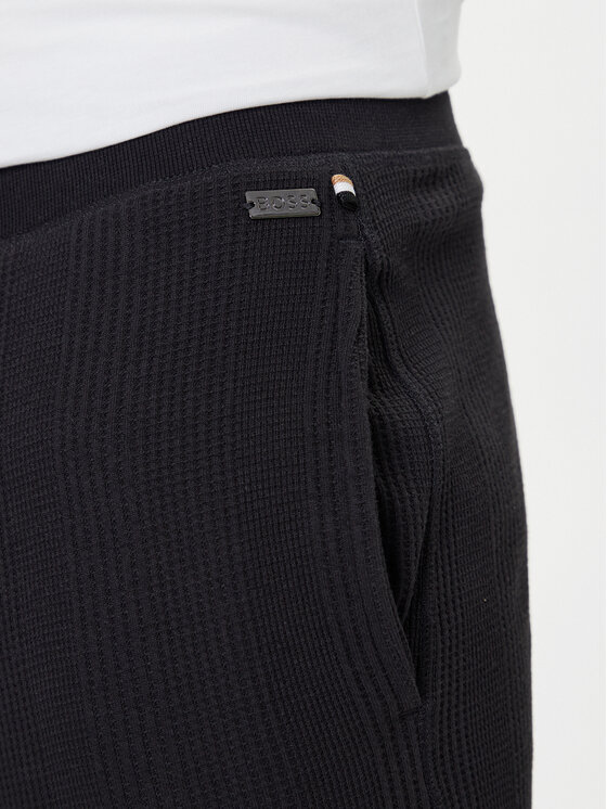 BOSS BOSS Teplákové kalhoty Structure 50540577 Černá Regular Fit