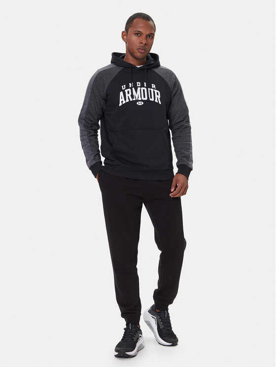 Under Armour Under Armour Bluză Ua Rival Fleece Colorblock 6003958 Negru Loose Fit