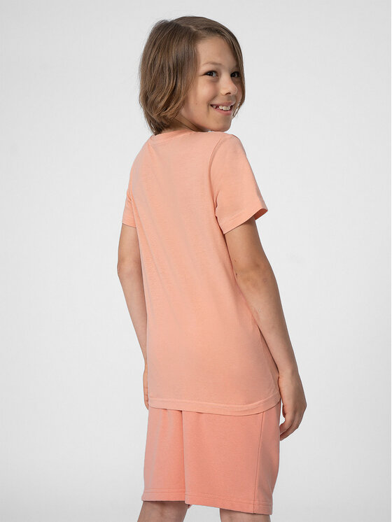 4F 4F Тишърт 4FJSS23TTSHM288 Розов Regular Fit