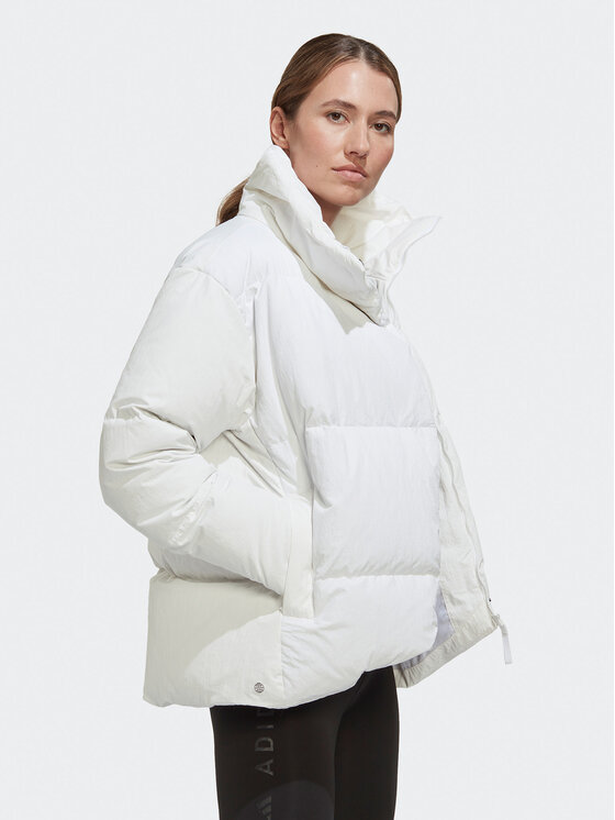 adidas adidas Pernata jakna Big Baffle HN9935 Bijela Loose Fit