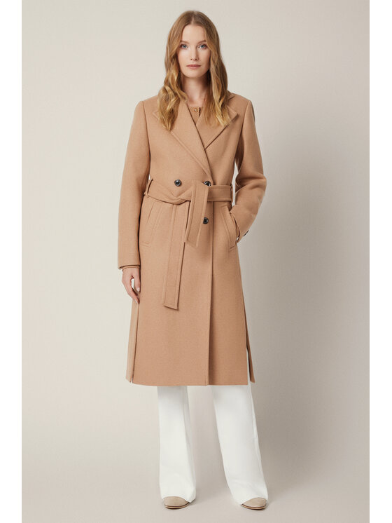 Lancerto Lancerto Płaszcz Lunaris PC073225000004 Beżowy Regular Fit