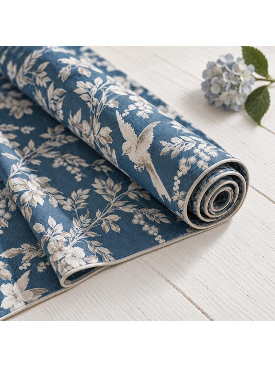 Roseberry Home Roseberry Home Obrus w ptaki Misty Aviary Niebieski