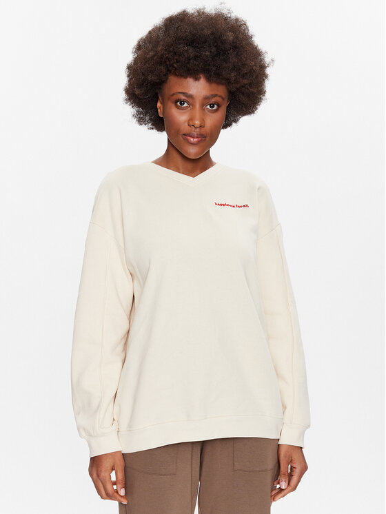 Outhorn Суитшърт TSWSF283 Екрю Oversize