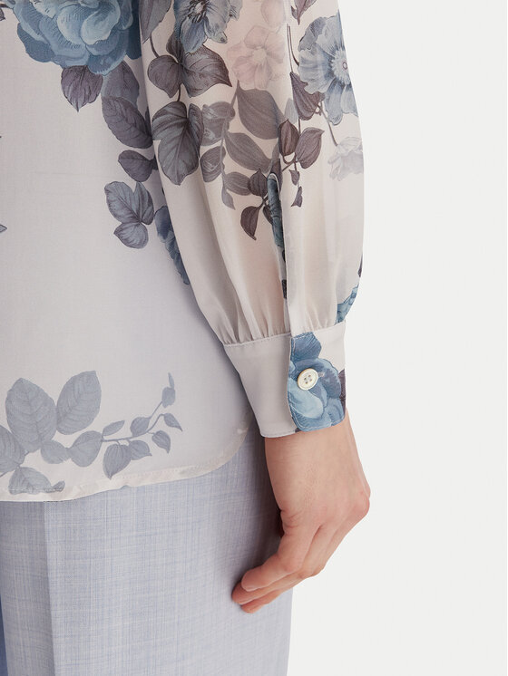 Marella Marella Koszula Canapa 2613111151 Błękitny Relaxed Fit