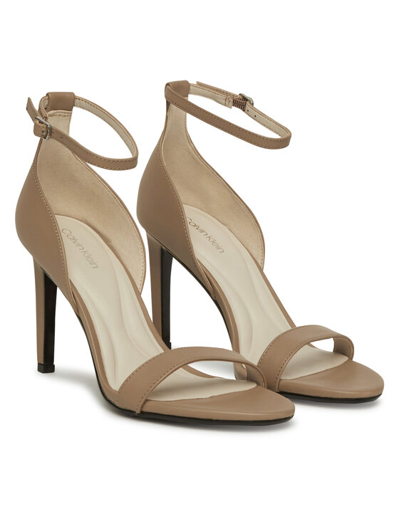 Calvin Klein Calvin Klein Sandale Heel Sandal 90 - Lth HW0HW02337 Bež