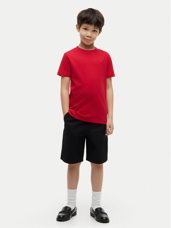 Tommy Hilfiger Tommy Hilfiger T-Shirt Team Tommy Graphic KB0KB10591 Červená Regular Fit