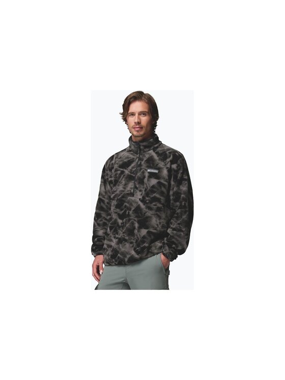 Columbia Columbia Polar Timber Crest MTR Printed Fleece Half Zip 2173561010 Czarny Regular Fit