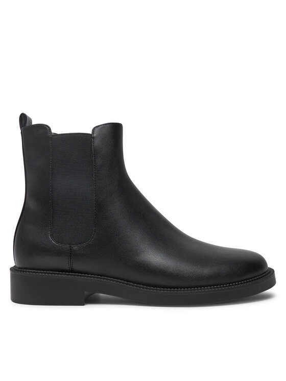 MICHAEL Michael Kors MICHAEL Michael Kors Kotníková obuv s elastickým prvkem Hazel Chelsea Bootie 40F4HZMEEL Černá