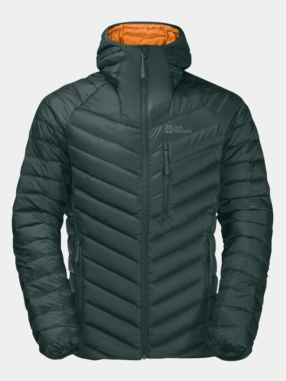 Jack Wolfskin Jack Wolfskin Pernata jakna Passamani Down Hoody 1207241 Kaki Regular Fit